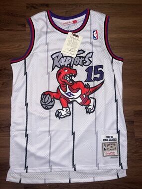 Vince Carter Toronto Raptors White NBA Jersey - Stitched - NWT
